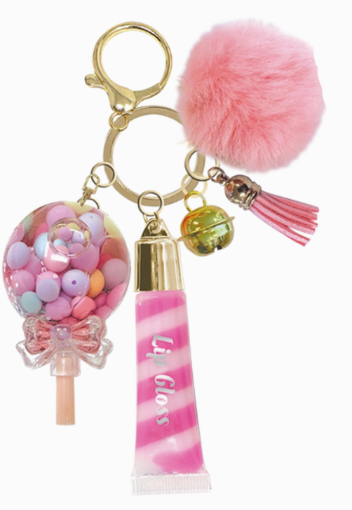 lip gloss keychain - sweets