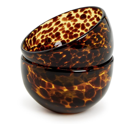 tortoise print tidbit bowl