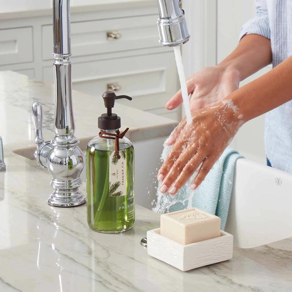 Thymes Frasier Fir Bar Soap & Dish Set