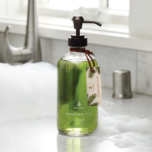 Frasier Fir hand wash glass bottle