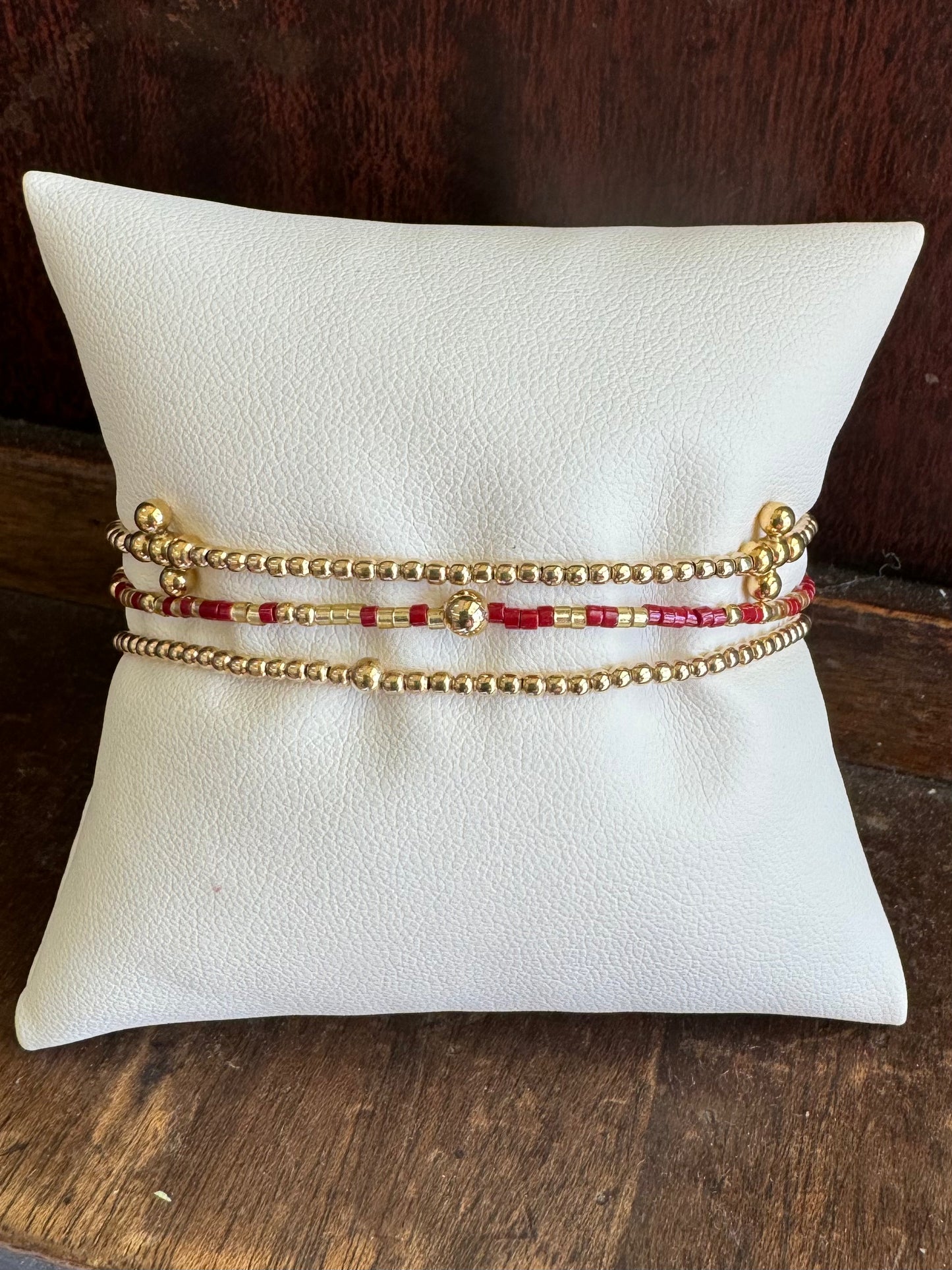 Gameday Hope unwritten Bracelet - Gold Luster - wine