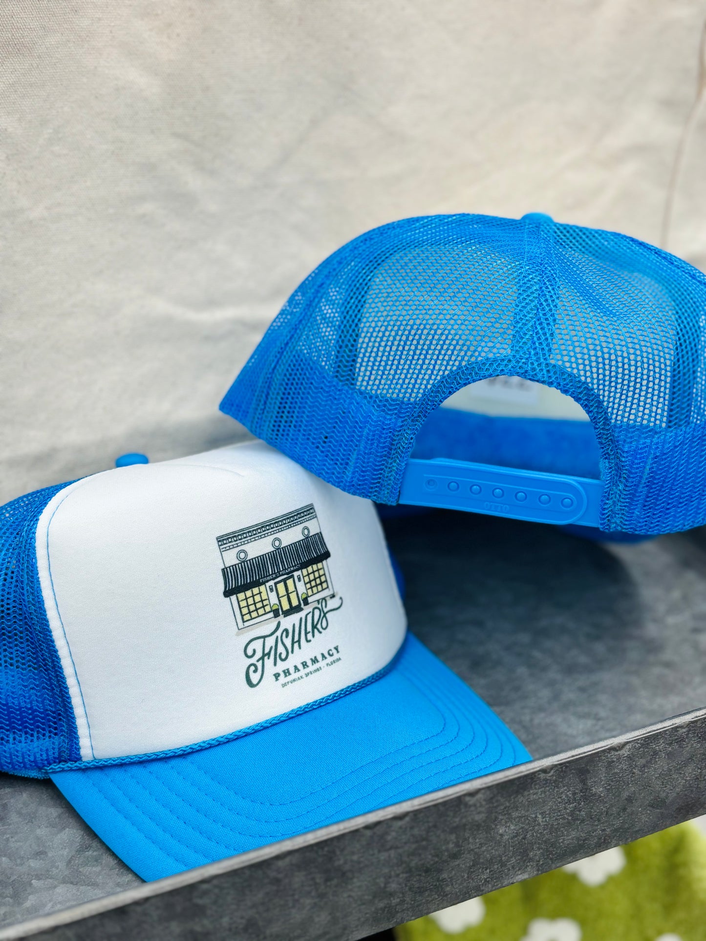 Blue Fisher's Trucker Hat