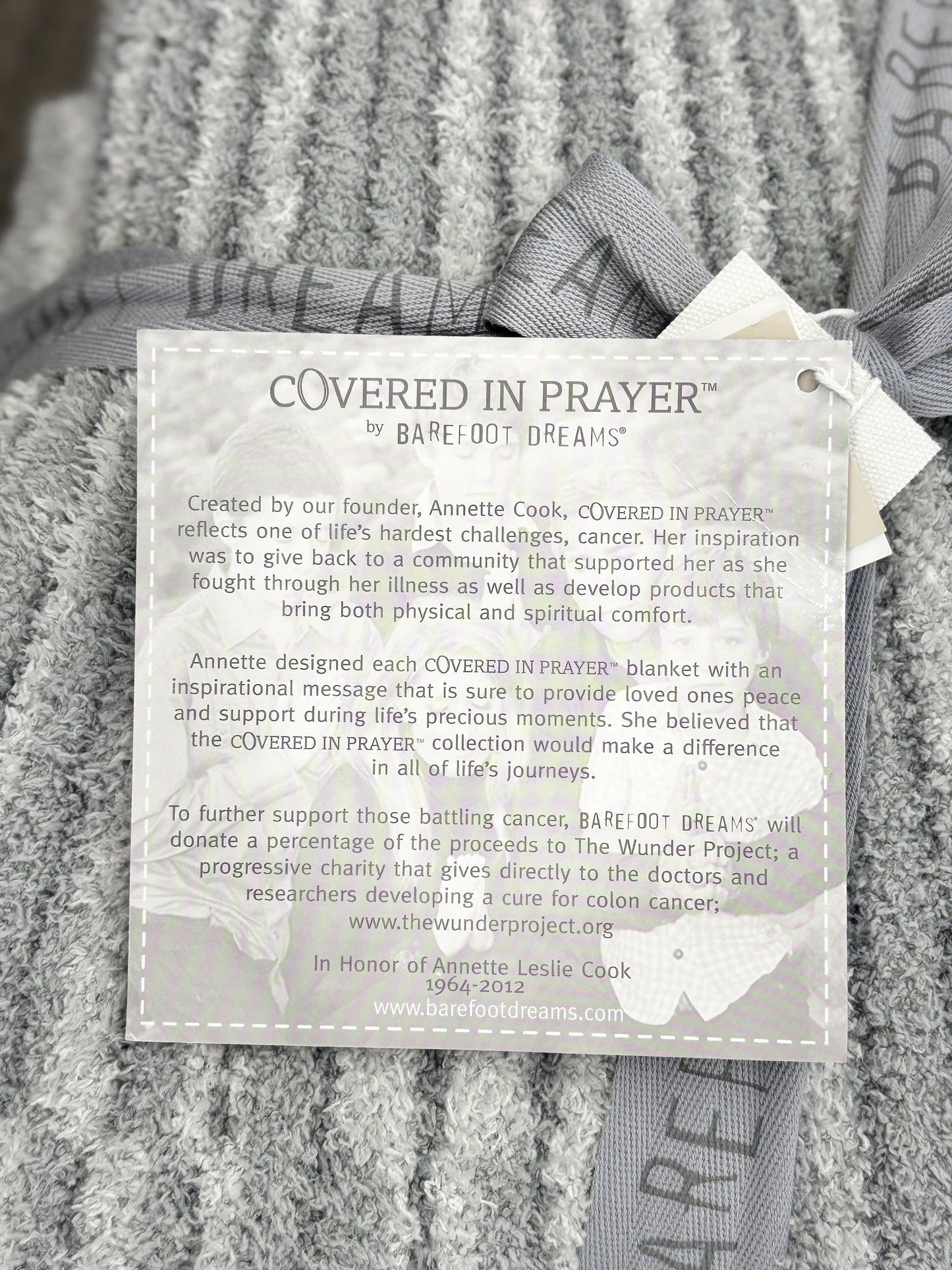Cozy Chic Covered In Prayer Inspiration Throw- Barefoot Dreams