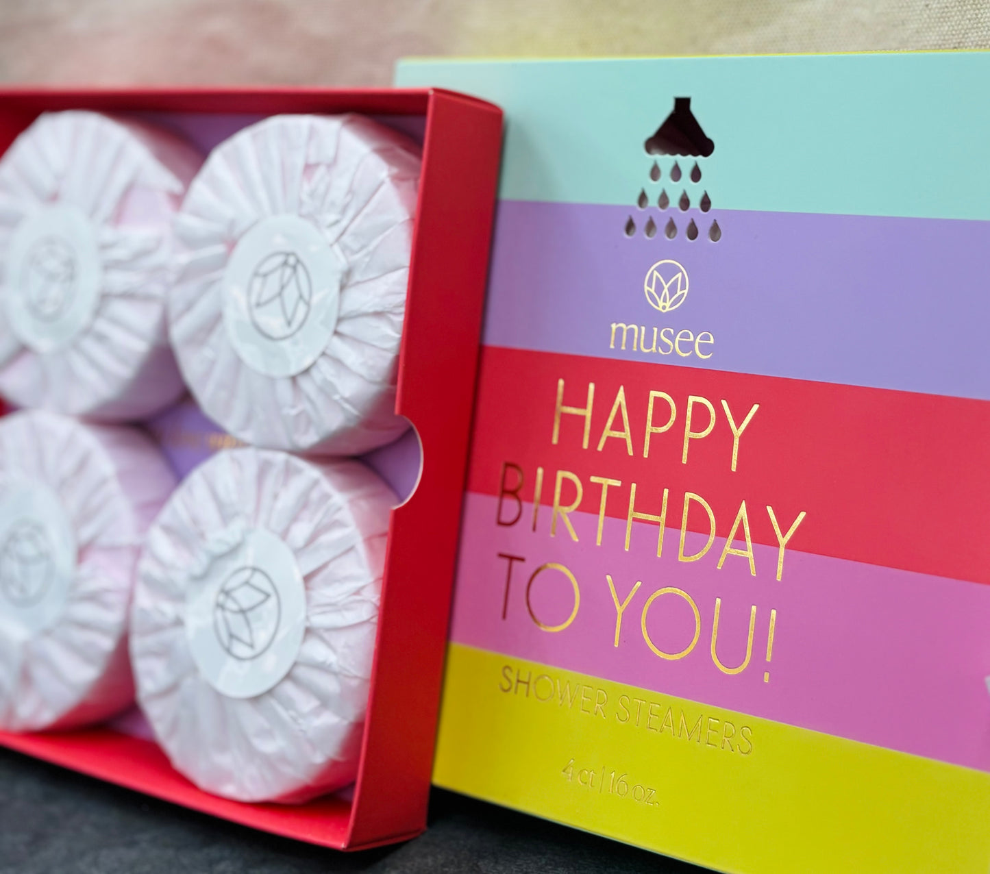 Musee Happy Birthday Shower Steamers