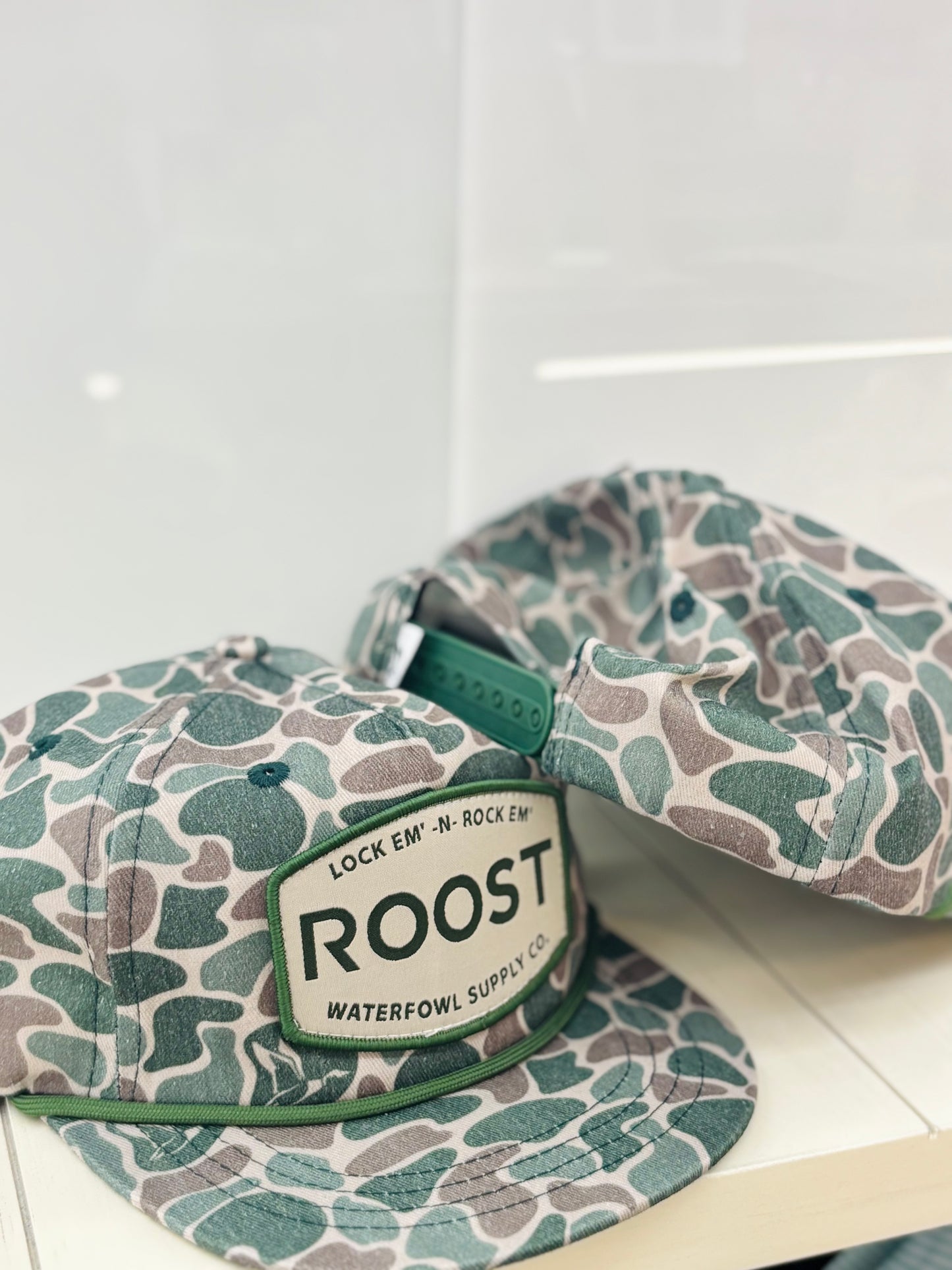 Old School Camo Patch Hat- Youth