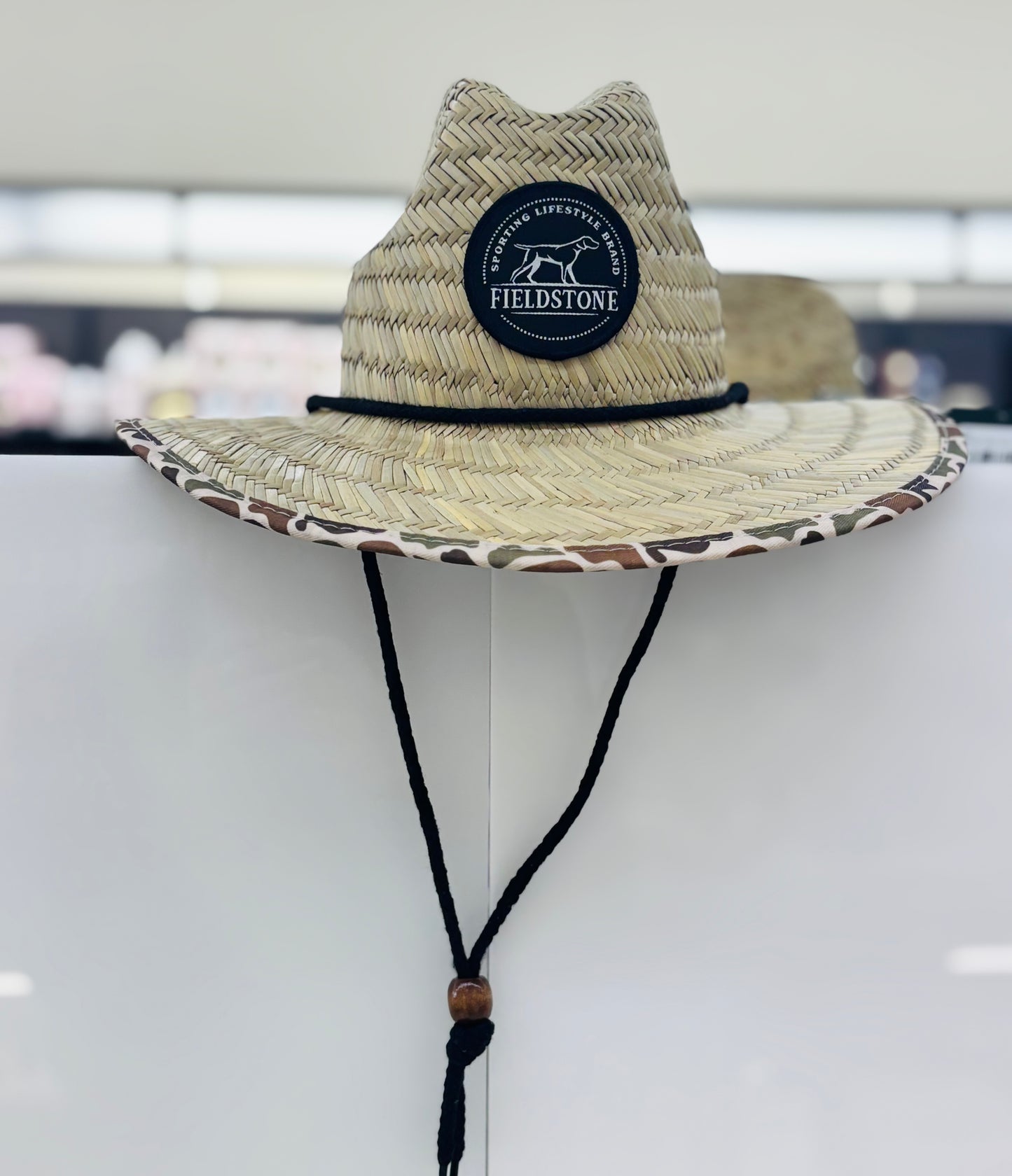 Camo Straw Hat- Youth