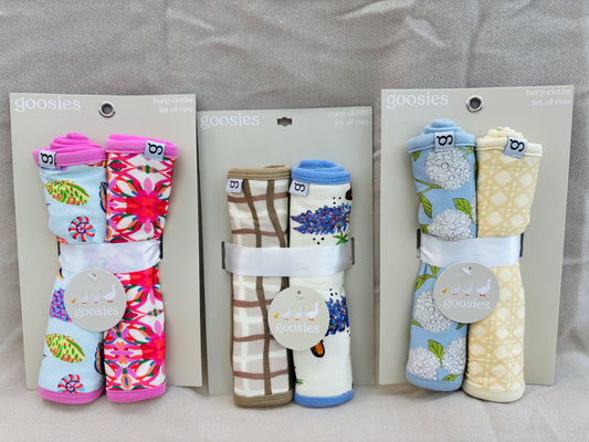Goosies Girls' Burp Cloths (set of 2)