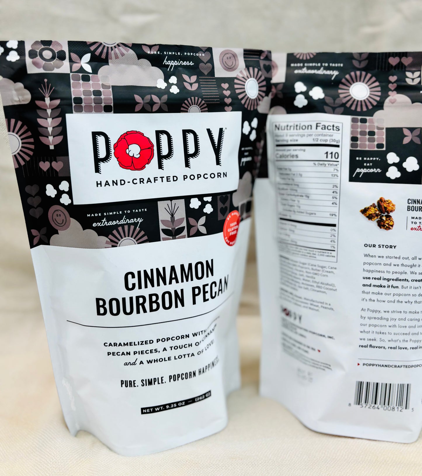 Cinnamon Bourbon Pecan Poppy Popcorn