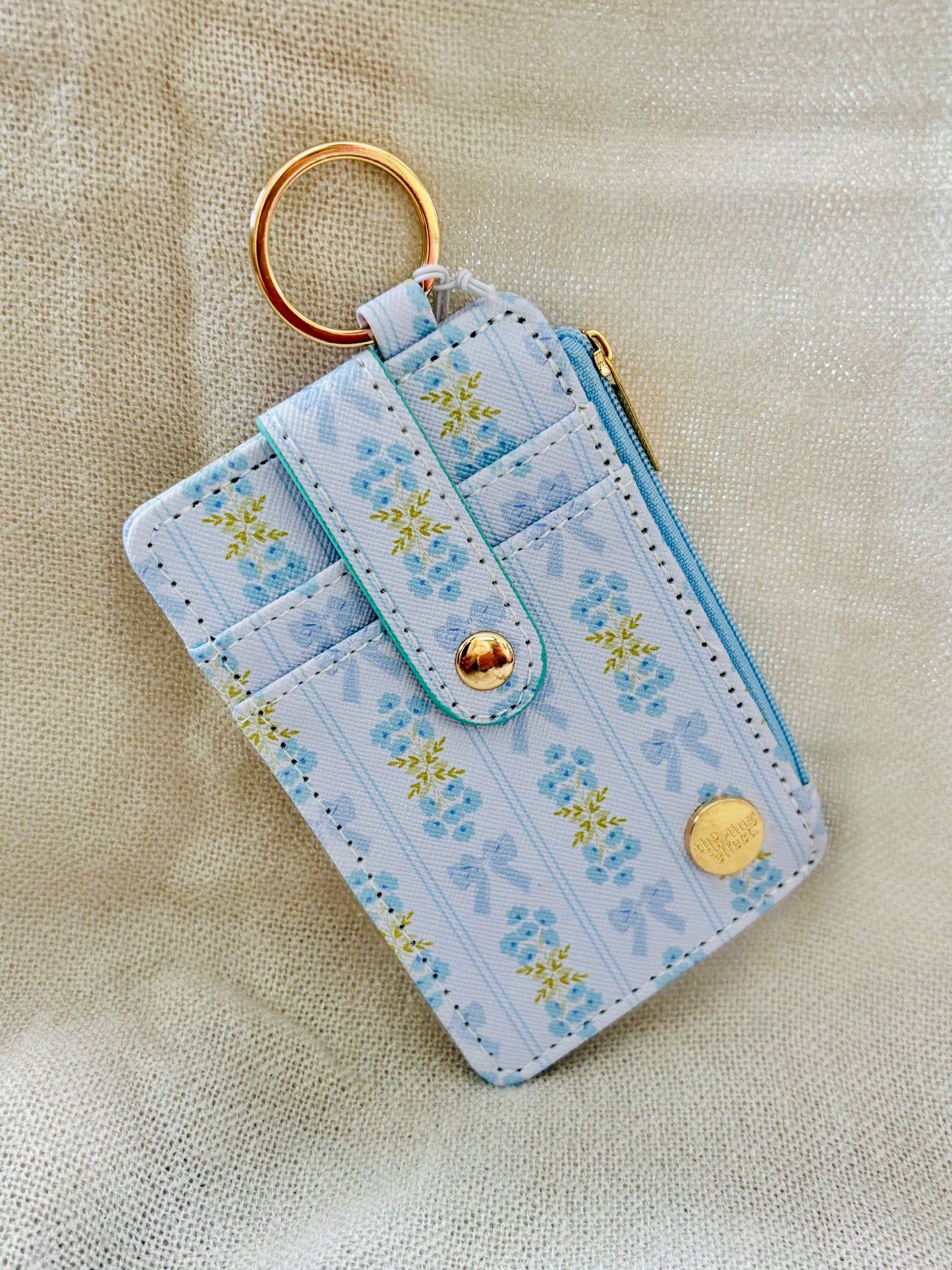 Oh So Fancy Blue Keychain Wallet