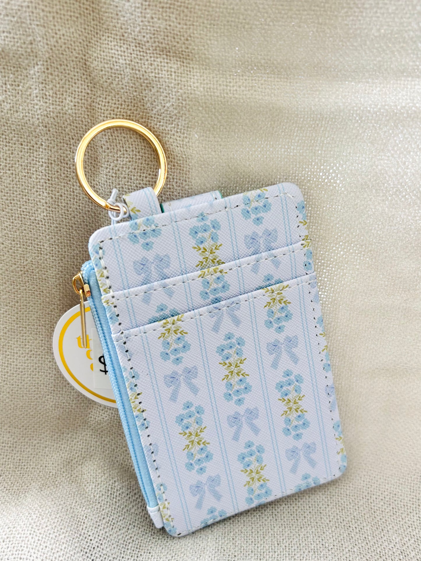 Oh So Fancy Blue Keychain Wallet