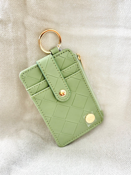Sage Green Keychain Wallet