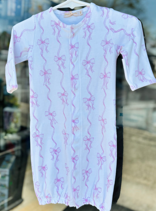 Coquette Bows Printed Gown