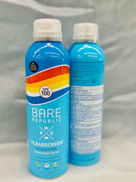 Bare Republic ClearScreen Spray - SPF 100