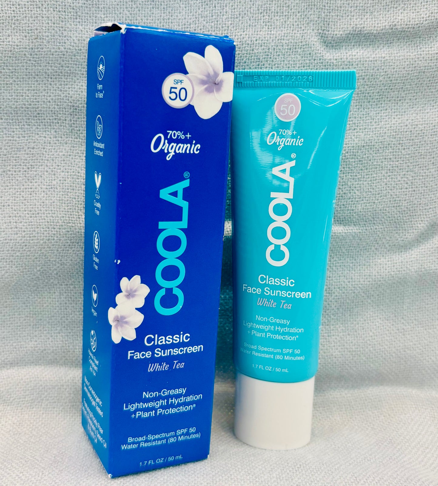 Coola Face Sunscreen White Tea - SPF 50