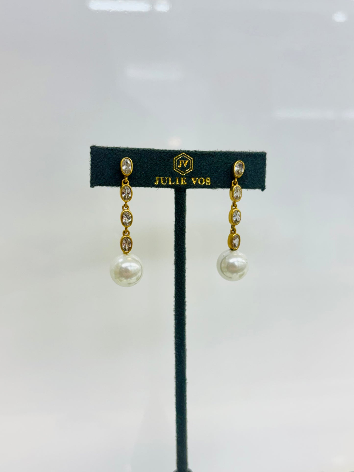 Julie Vos Charlotte Pearl Statement Earrings