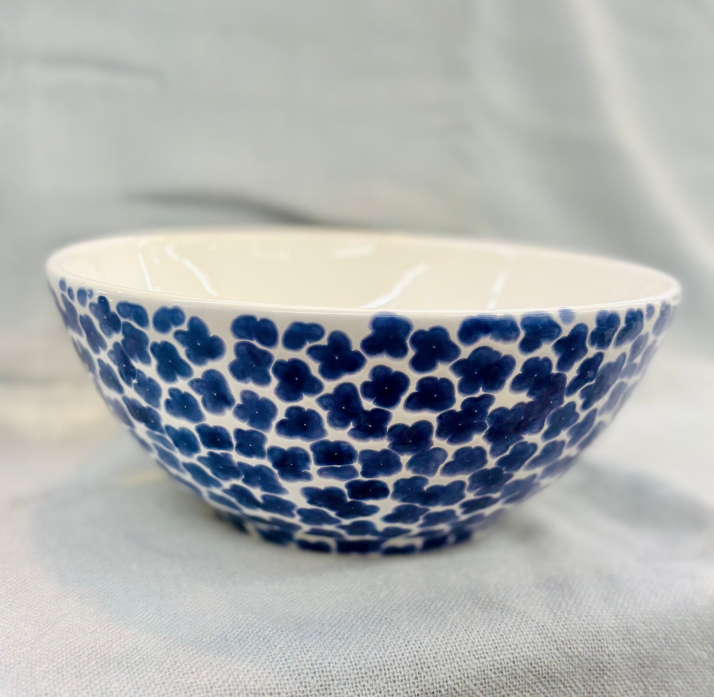 Santorini Flower Small Serving Bowl