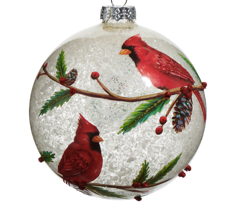 5" Cardinal Ball Ornament
