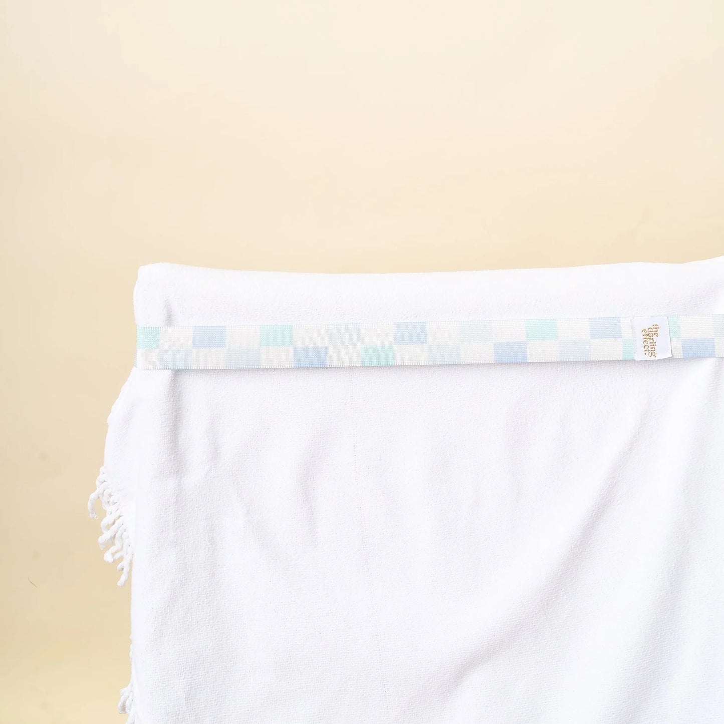 Check Blue Stay-Put Towel Band