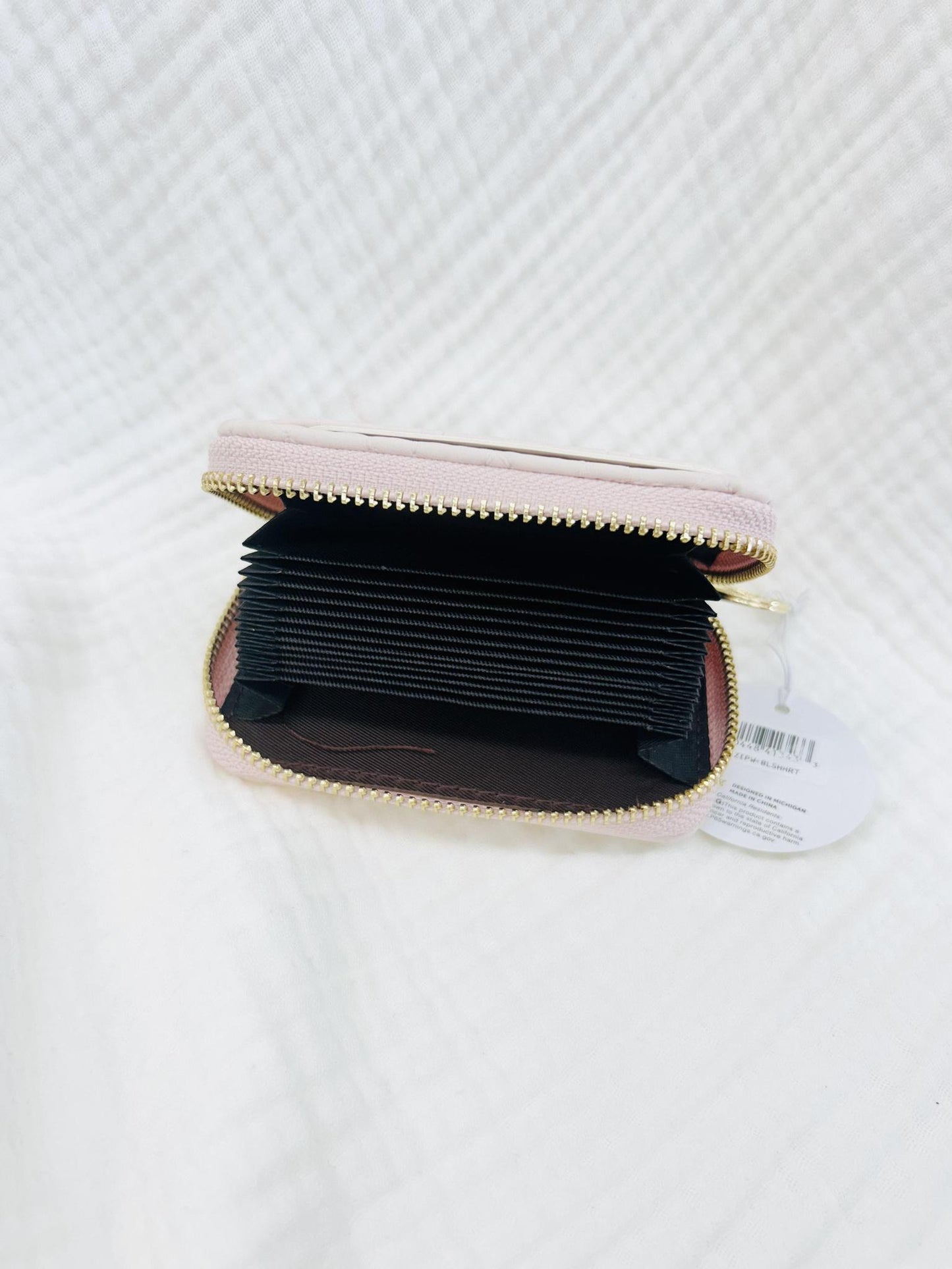 Zip Around Wallet-Blush Hearts