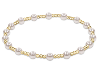Sincerity Gold and Pearl Bracelet