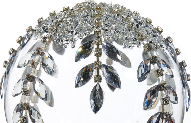 5" Jeweled Ball Ornament