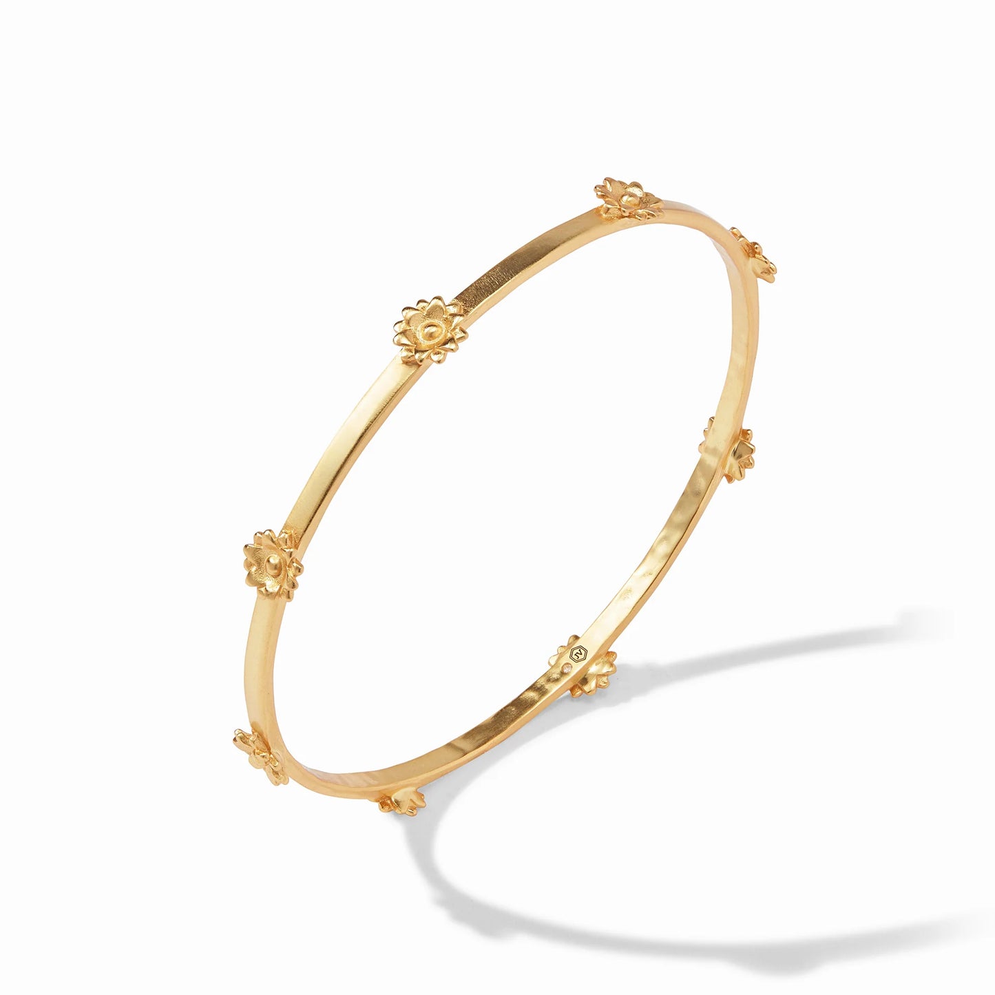 Flora Bangle - Med - Gold