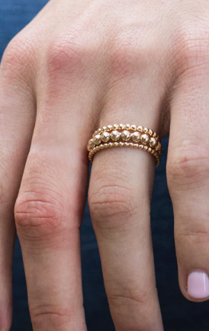 eNewton- Classic Gold 3mm Bead Ring