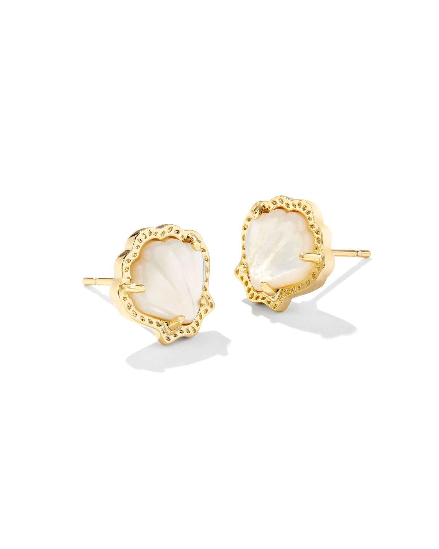 BRYNNE SHELL STUD EARRINGS