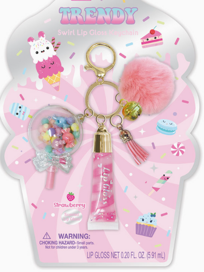 lip gloss keychain - sweets