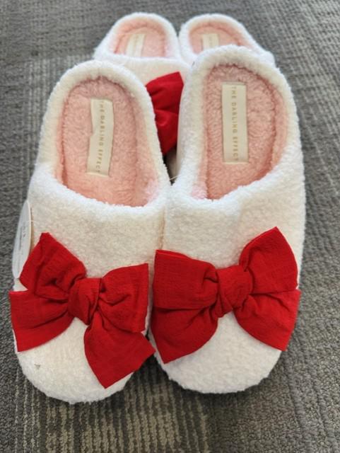 Red Bow Slipper