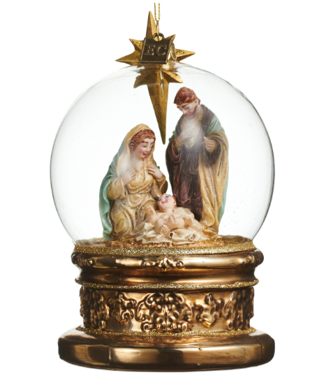 EC 5.5" The Blessed Birth Globe Ornament