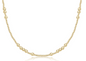 15" choker beaded - Hope Unwritten Gold 3mm