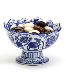 Scalloped Edge Footed Bowl
