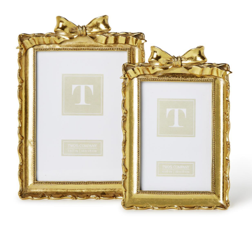 Gold Frame W/ Bow Accent