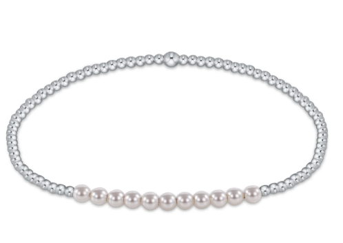 bliss sterling silver pearl bracelet