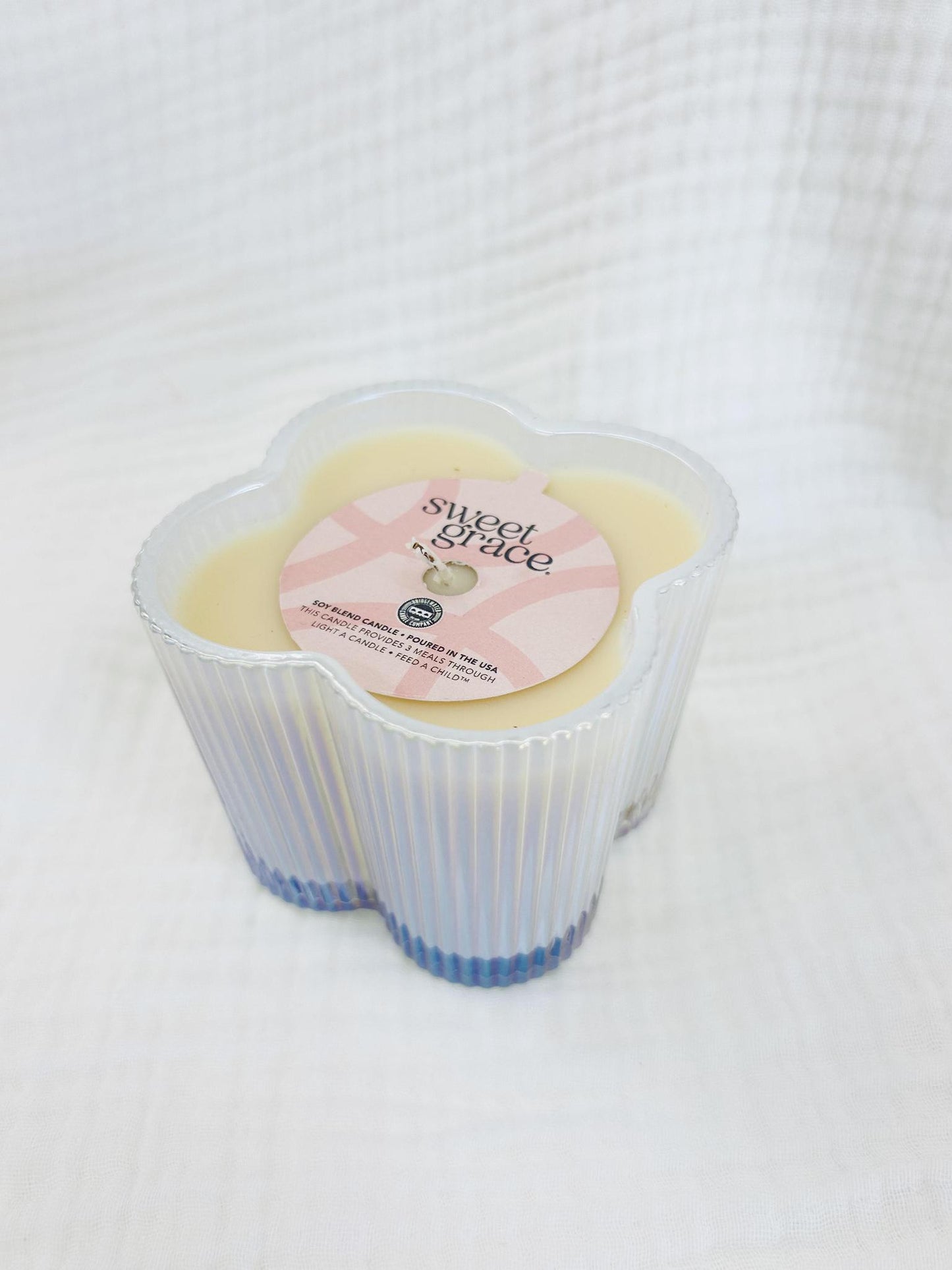 Sweet Grace Rippled Candle 7.2oz