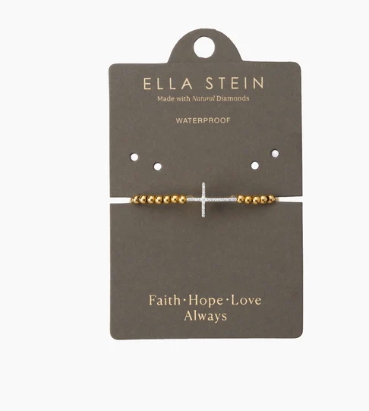 Gold Believe Beaded Bracelet