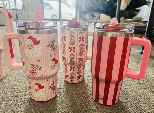 20 oz  Flip Top Christmas Tumbler