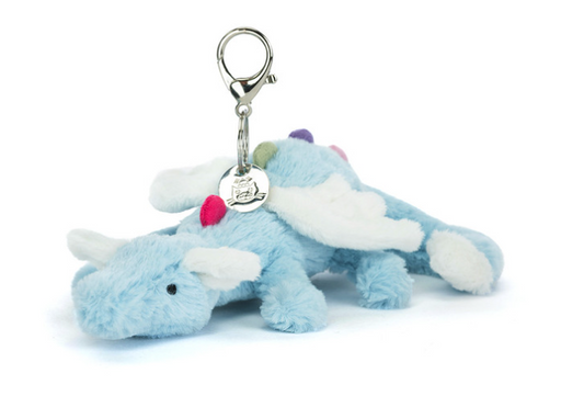 jellycat sky dragon bag charm