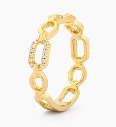 linked forever to you stackable ring