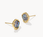 Brynne Shell Gold Stud- abalone