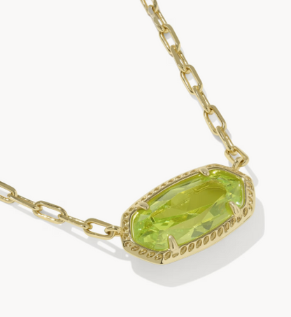 Elisa Luxe Gold Short Pendant Necklace