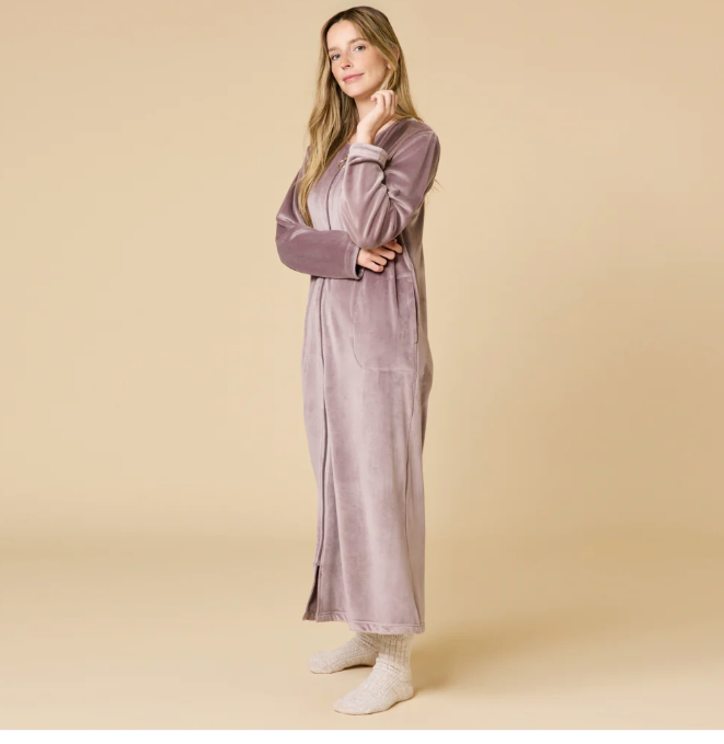 Sleeve Serenity Shear Mink Zip Robe