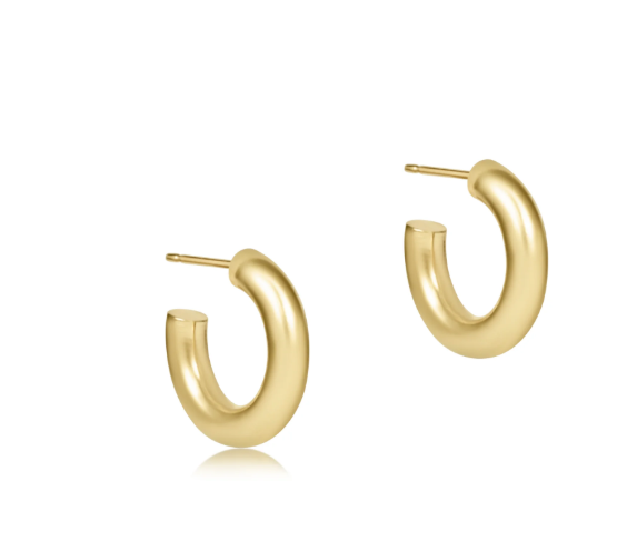 eNewton Round Gold Earrings
