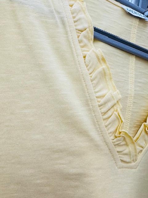 Amelia Ruffle Tee- One Size