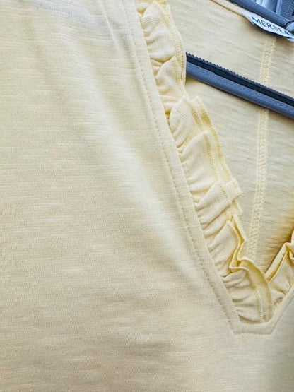 Amelia Ruffle Tee- One Size