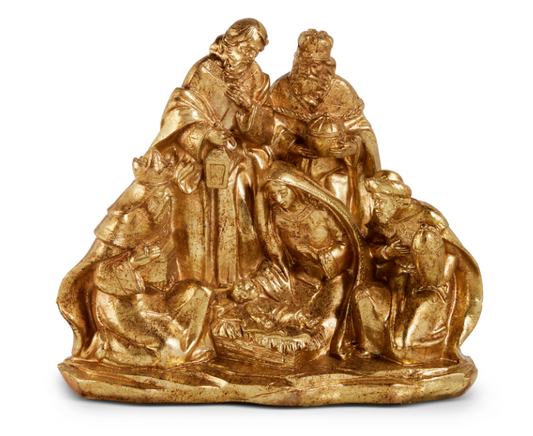 8.5" Gilded Nativity