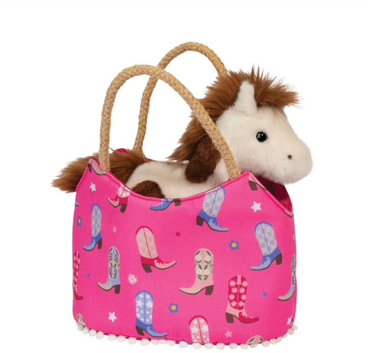 Cowgirl Boots Sak w/ Horse