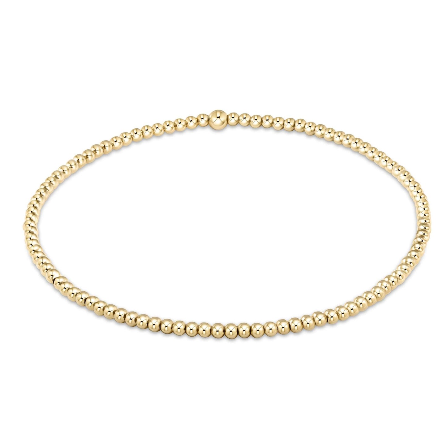 eNewton Classic Gold Bead Bracelet