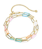 Ainsley convertible chn necklace - gld mutli mix necklace